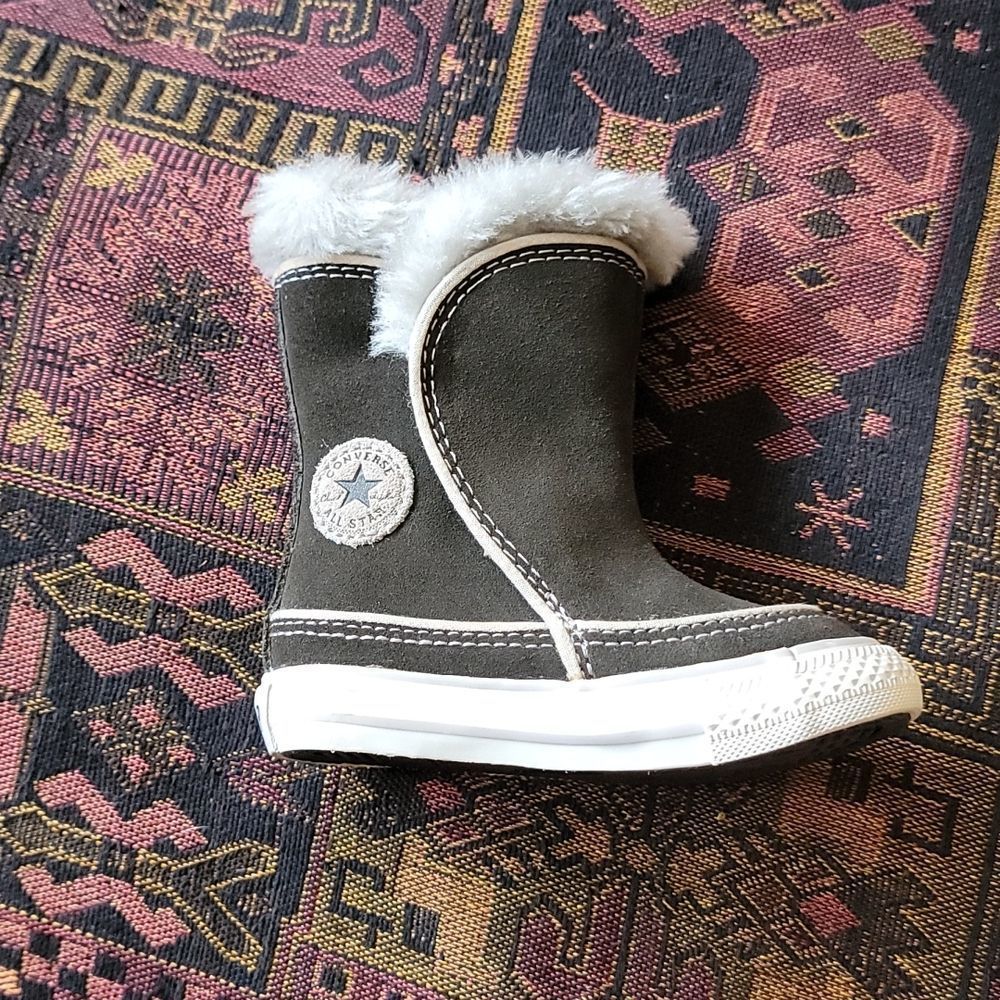CONVERSE Infant/Toddler Black High Boots